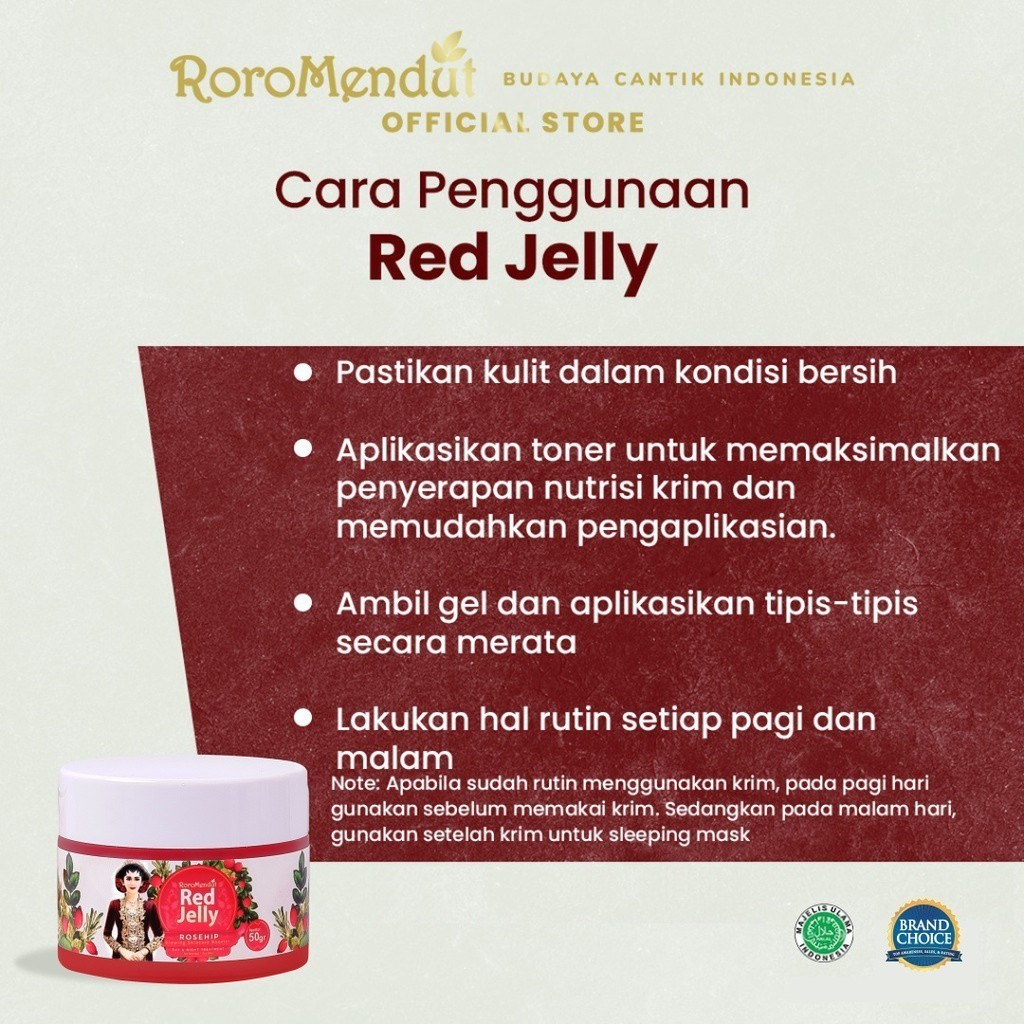 Roro Mendut Indonesia Roro Mendut Red Jelly Sleeping Mask