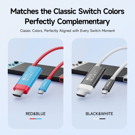 Jasoz Adapter Kabel Type C to HDMI Converter with PD 100W