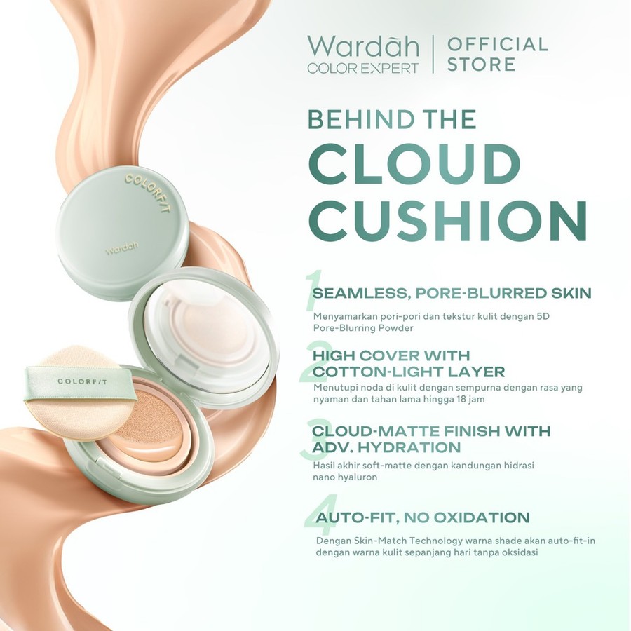 Paragon Technology and Innovation Wardah Colorfit 5D Blur Cloud Cushion (21W Linen)