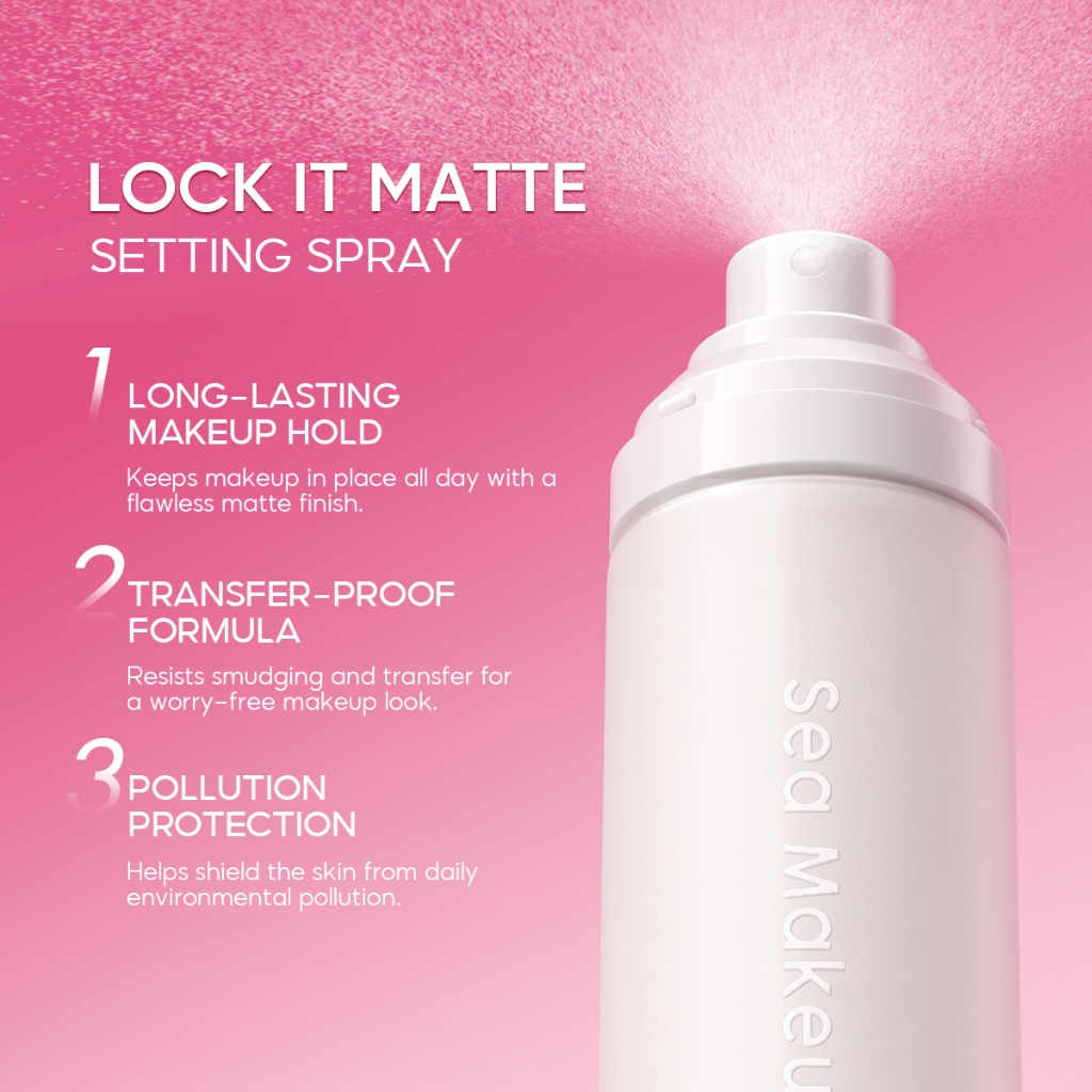 Sea Beauty Indonesia Sea Makeup Lock It Matte Acne Setting Spray