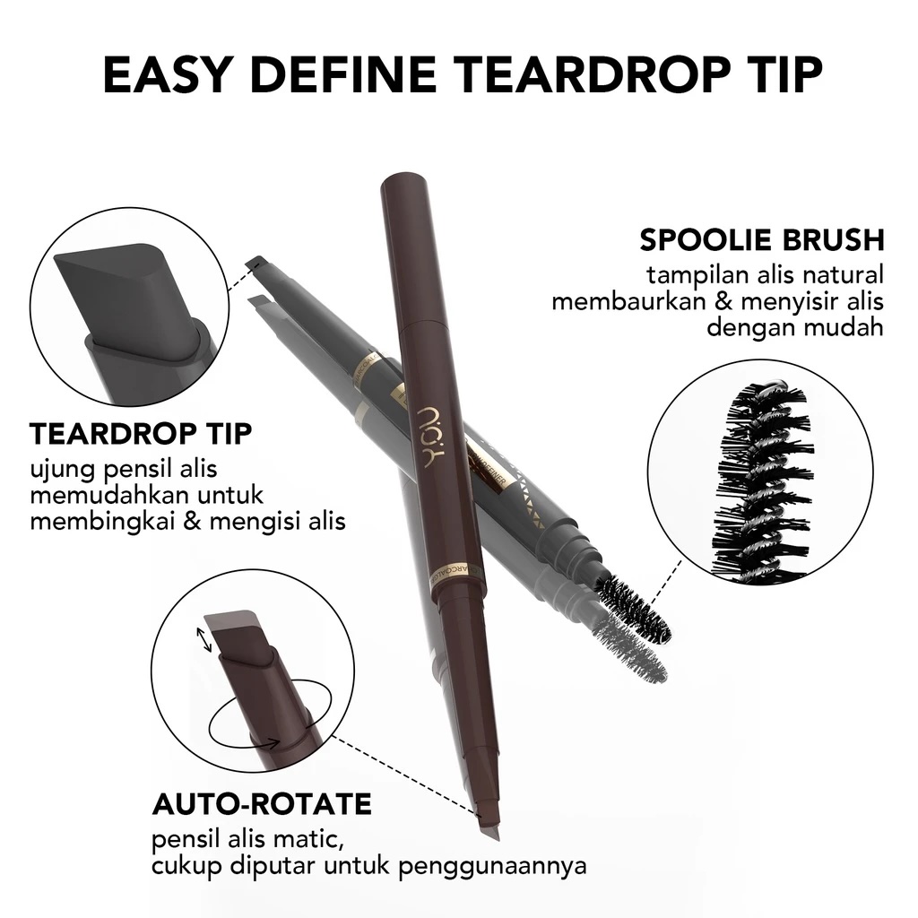 HEBE Beauty Style Y.O.U Teardrop Brow Definer Chocolate