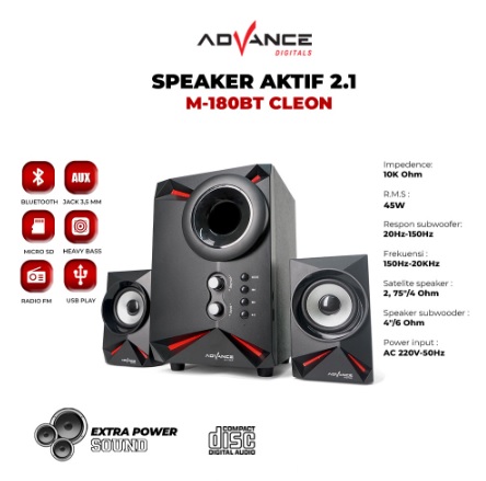 Advance Digitals Advance CLEON 2.1 Active Speaker M180BT
