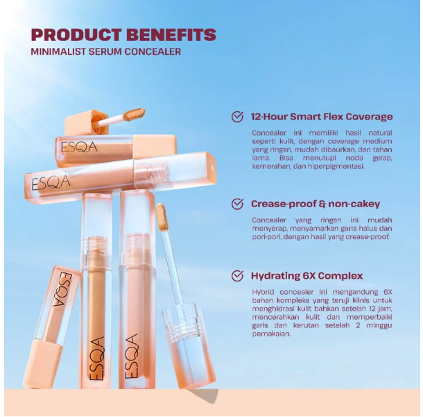 Keva Cosmetics International ESQA Minimalist Serum Concealer Caramel