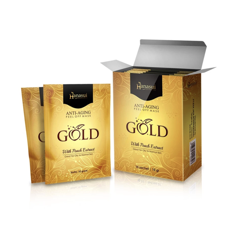 Hanasui Anti Aging Peel Off Mask Gold