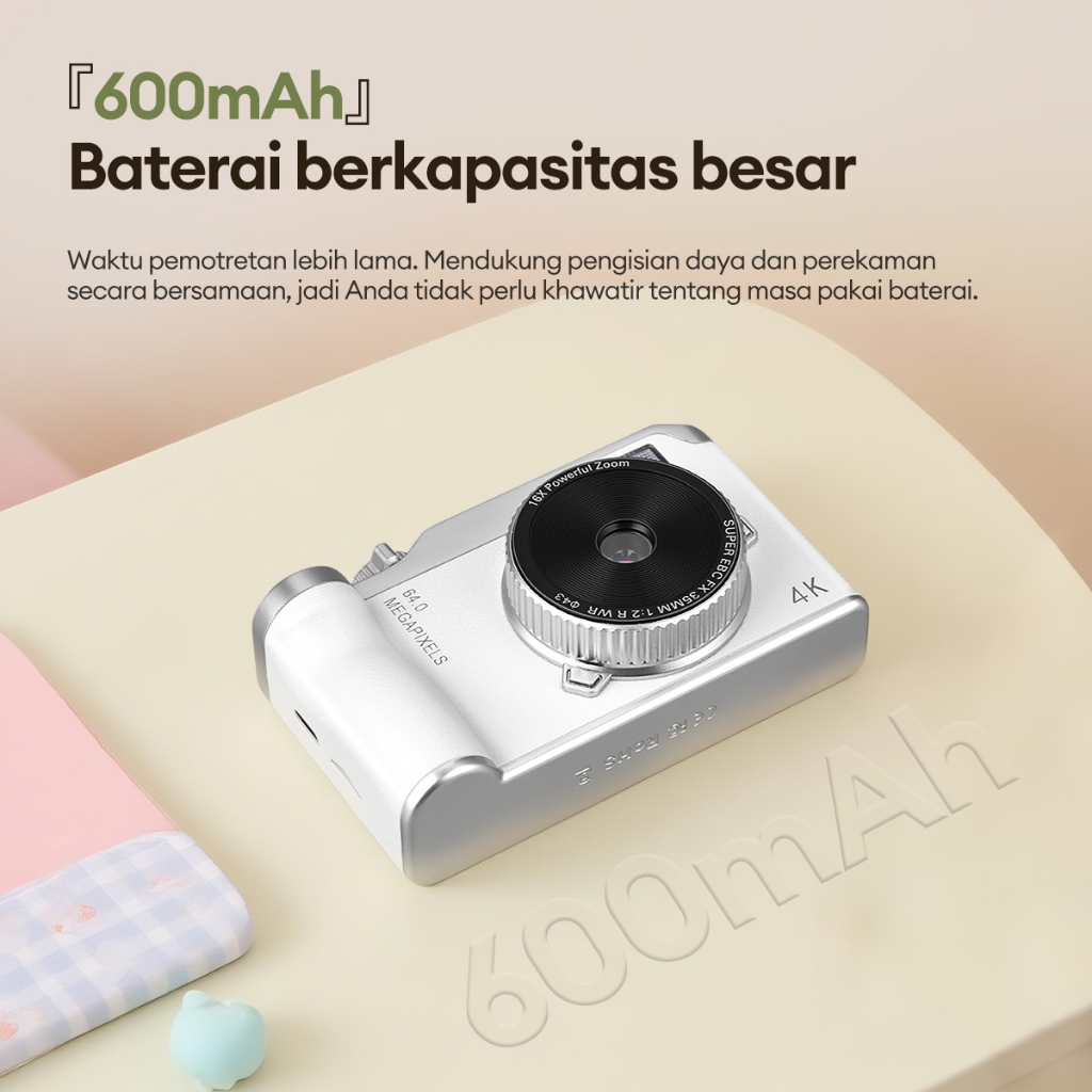  TKTKT Kamera Digital CCD 64MP