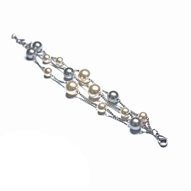 Base Libero Creme Pearl Bracelet Crystal From Swarovski