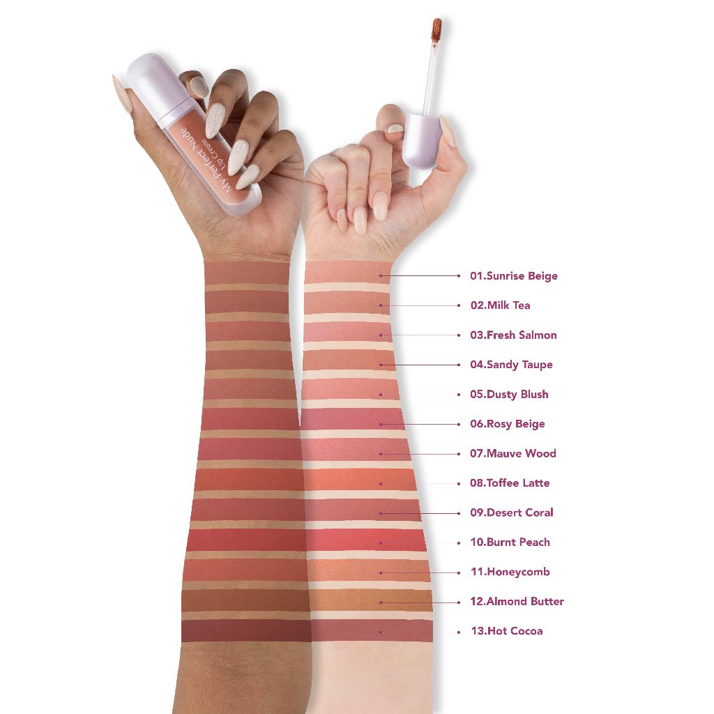 MOP Indonesia Mother of Pearl My Perfect Nude Lip Cream 10 Burnt Peach