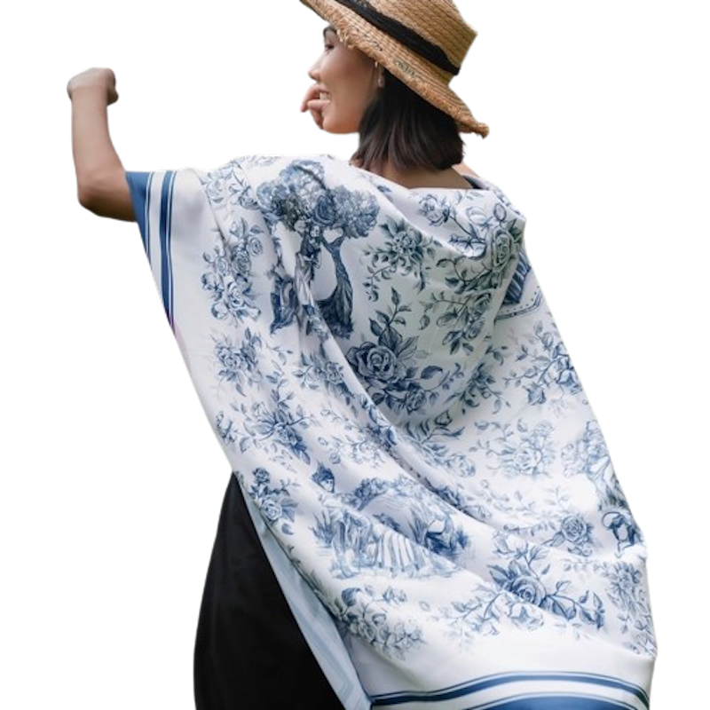 Outer Scarf The Milkmaid en Bleu