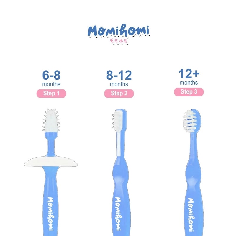 Momi Homi Training Toothbrush Set 2in1 3