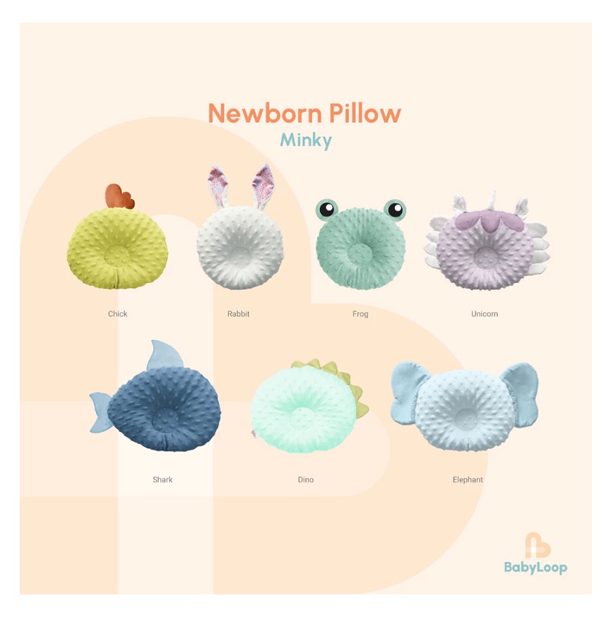  Baby Loop Newborn Pillow Minky