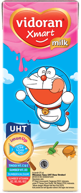 Xmart UHT Rasa Strawberry 1