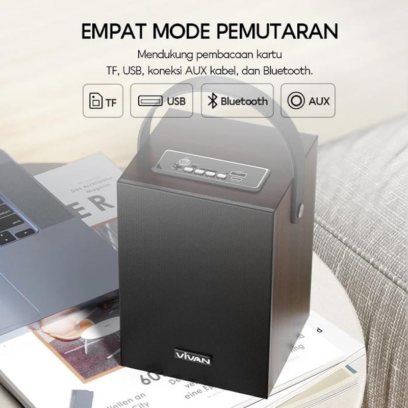 VIVAN Speaker Karaoke Bluetooth 4