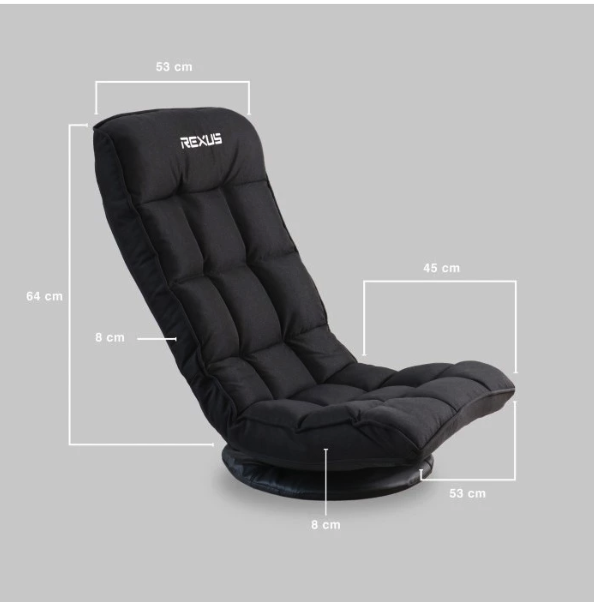 Rexus Indonesia Rexus Gaming Floor Chair Rexus Swivel RFC-01