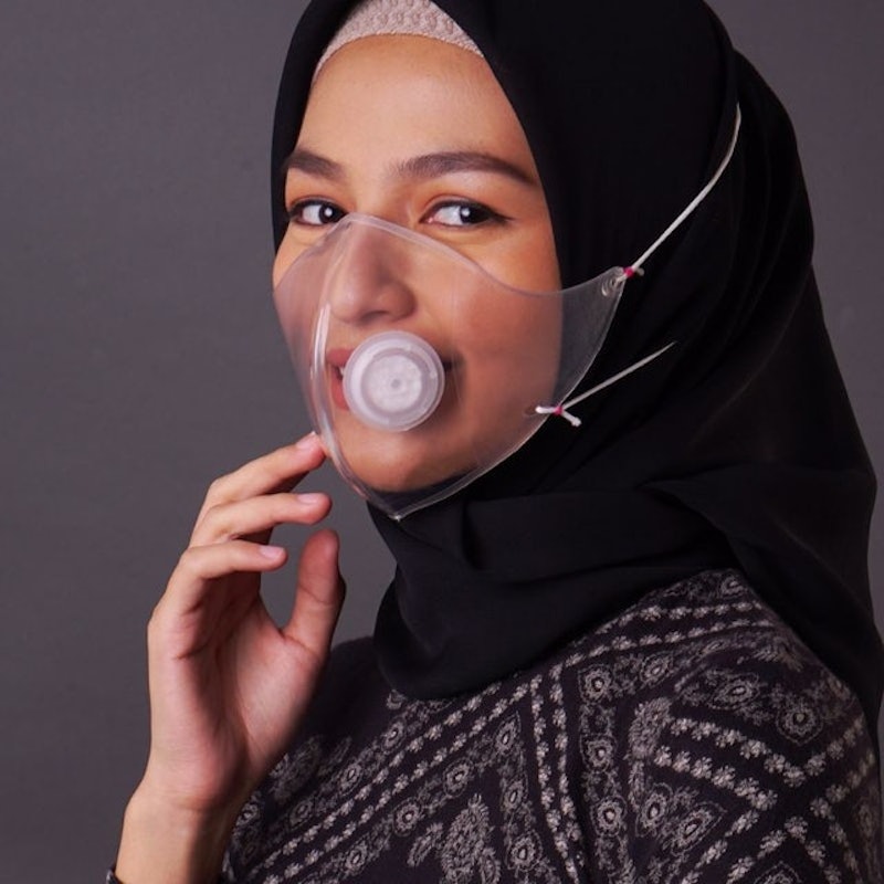 Headloop Masker Transparan 5