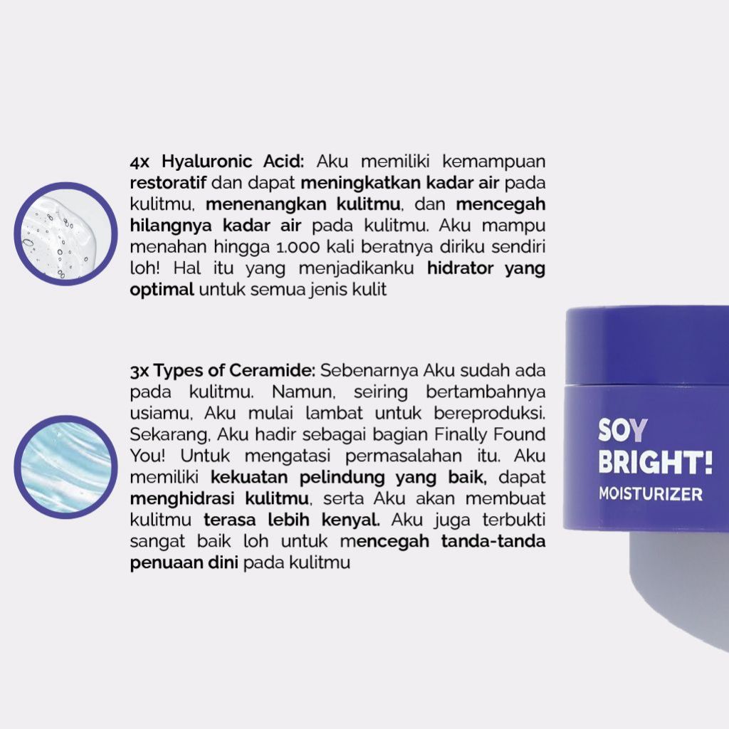 Karya Maharendra Innovation Finally Found You! Soy Bright! Moisturizer