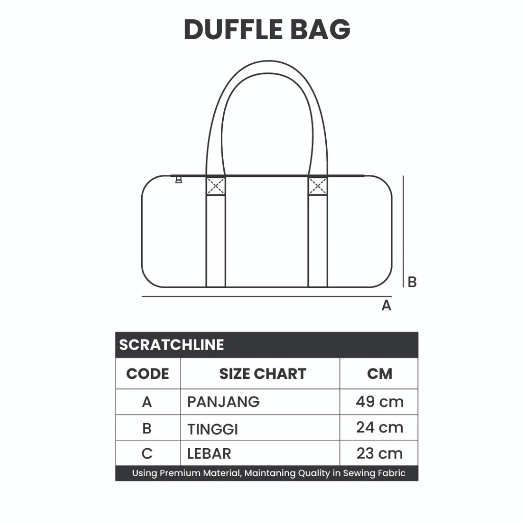 Scratchline Tourmaline Duffle Bag 