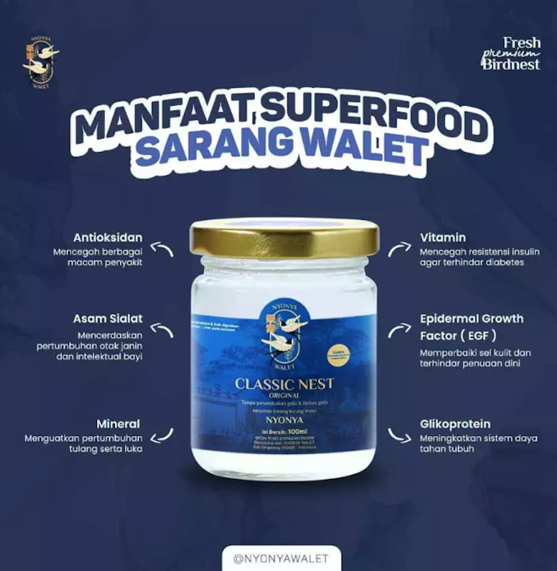 Nyonya Walet Classic Nest Original No Sugar 2