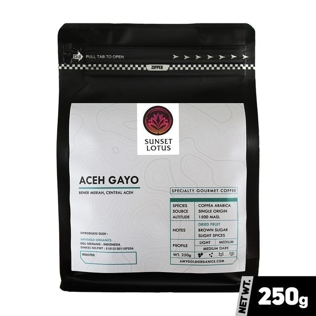 Sunset Lotus Coffee Kopi Arabika Specialty Set 4