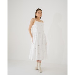 Dorothy Floral Embroidery Tiered Dress