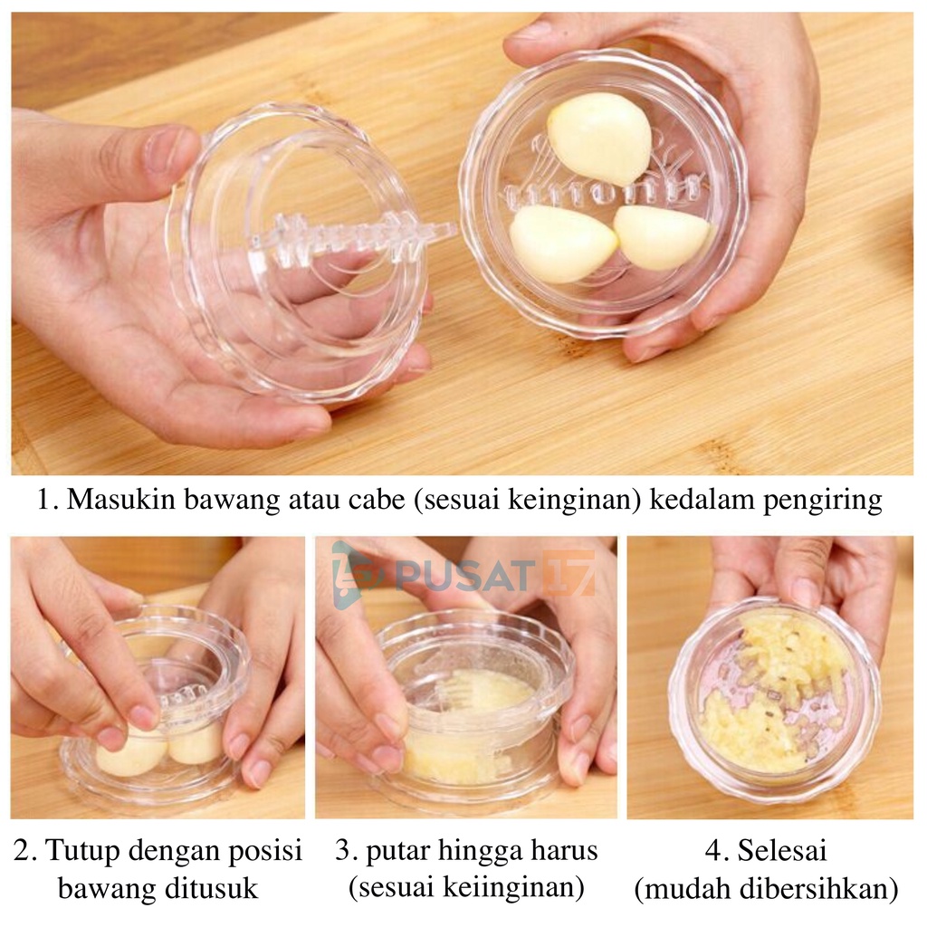 Alat Penghalus Bawang Putih Putar 5