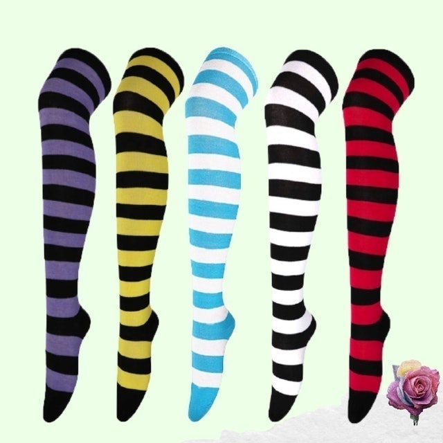 Over Knee Socks Motif Belang