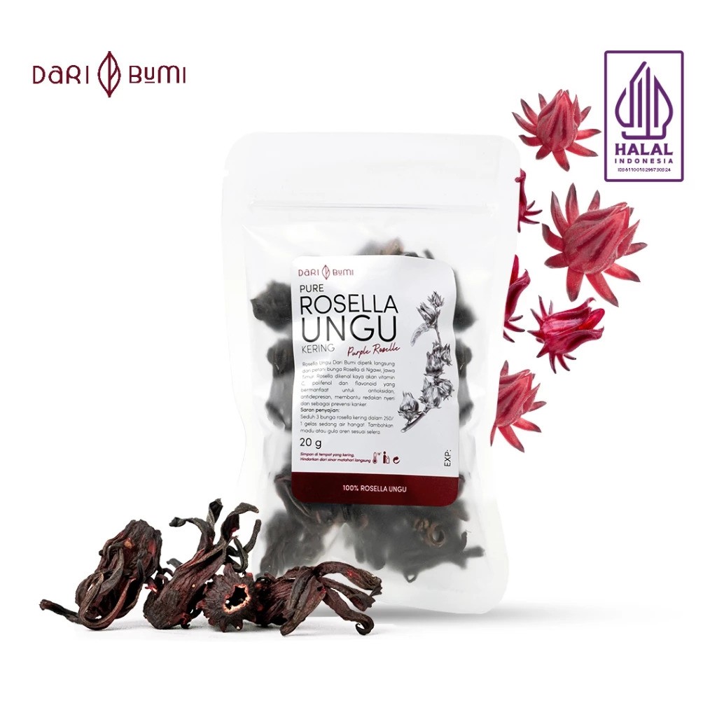 Dari Bumi Pure Rosella Ungu Kering