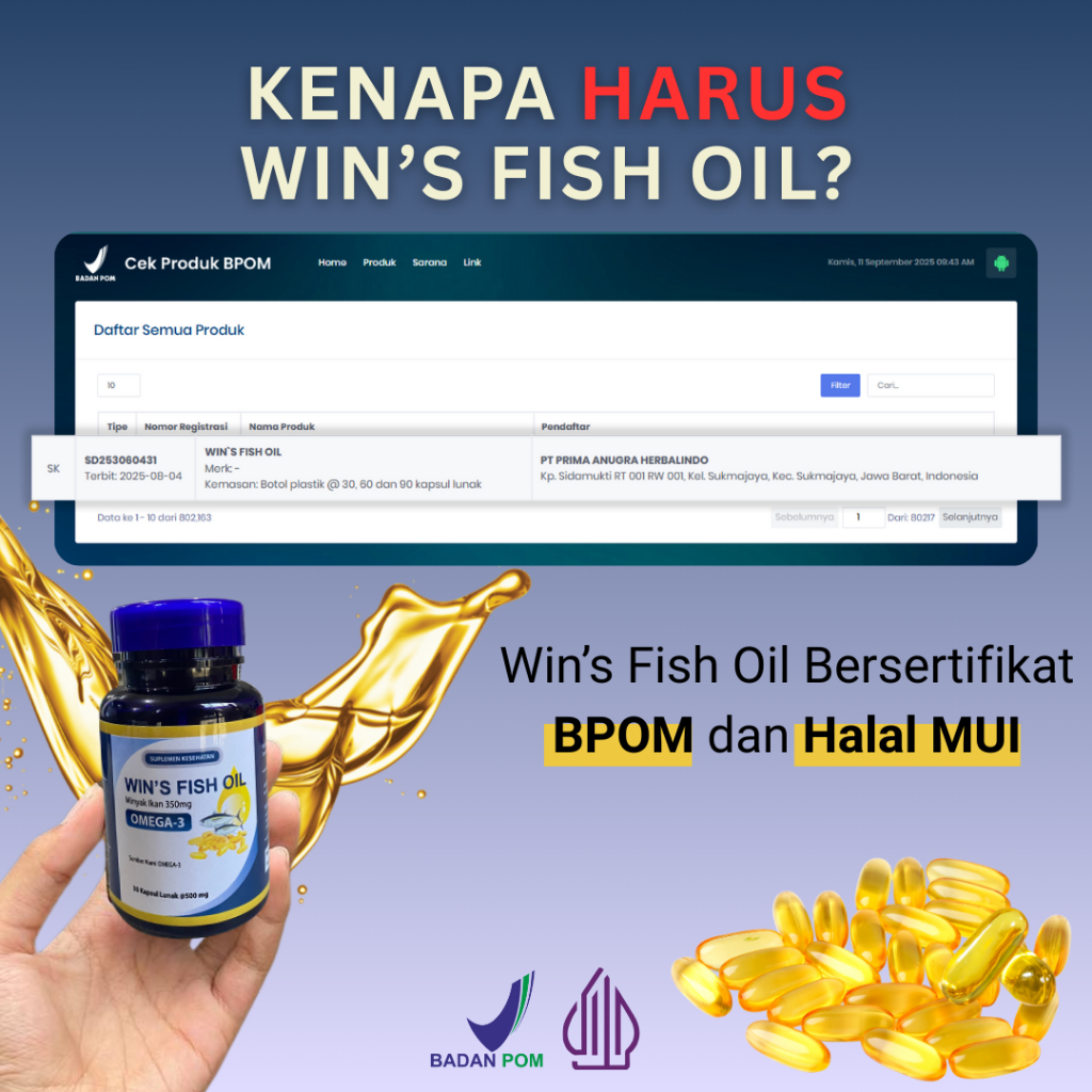 Prima Anugra Herbalindo Win's Fish Oil