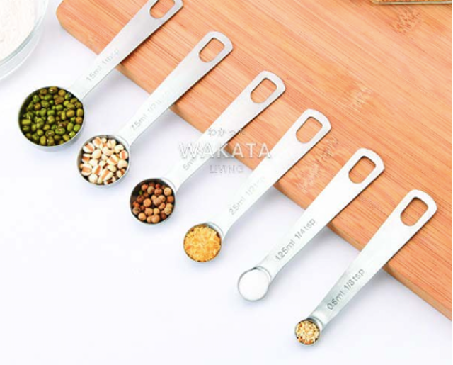 Wakata SOCHI 6 in 1 / 9 in 1 SET Sendok Takar Stainless Steel