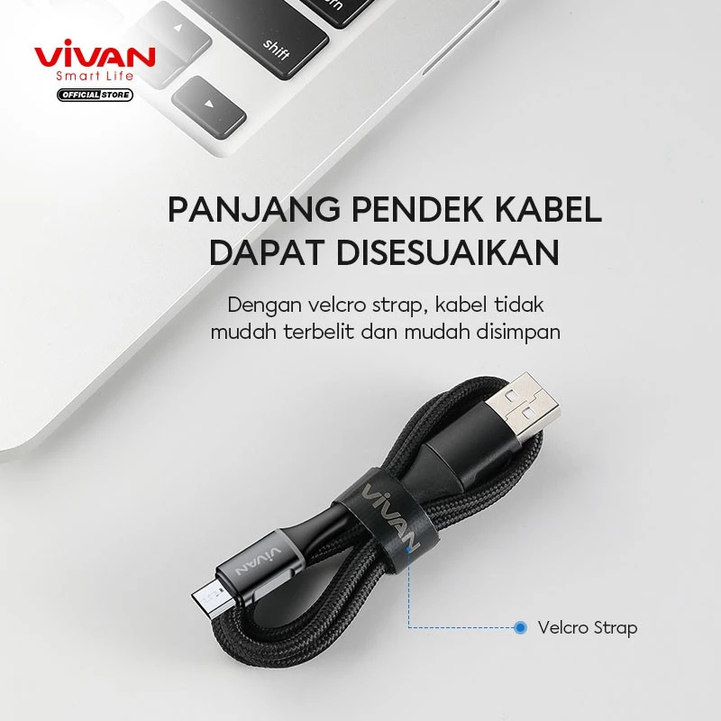 Wook Global Technology Vivan USB-A to Micro Cable VDM100