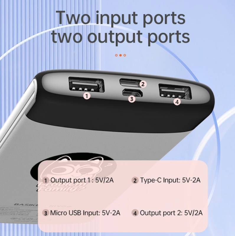 Power Bank Fast Charging LED 3