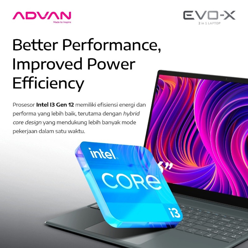 Advan 2in1 Laptop EVO-X 13" 3