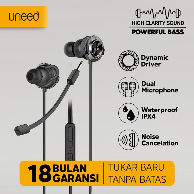 Uneed In Ear Gaming Earphone 5