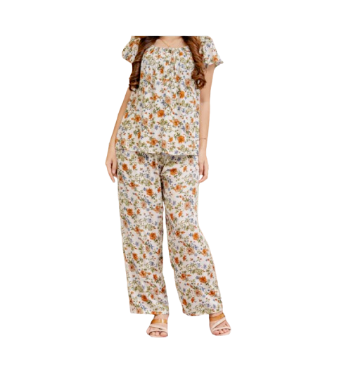 AdeminCo Loly Setelan Piyama Wanita Kancing Rayon Reactive