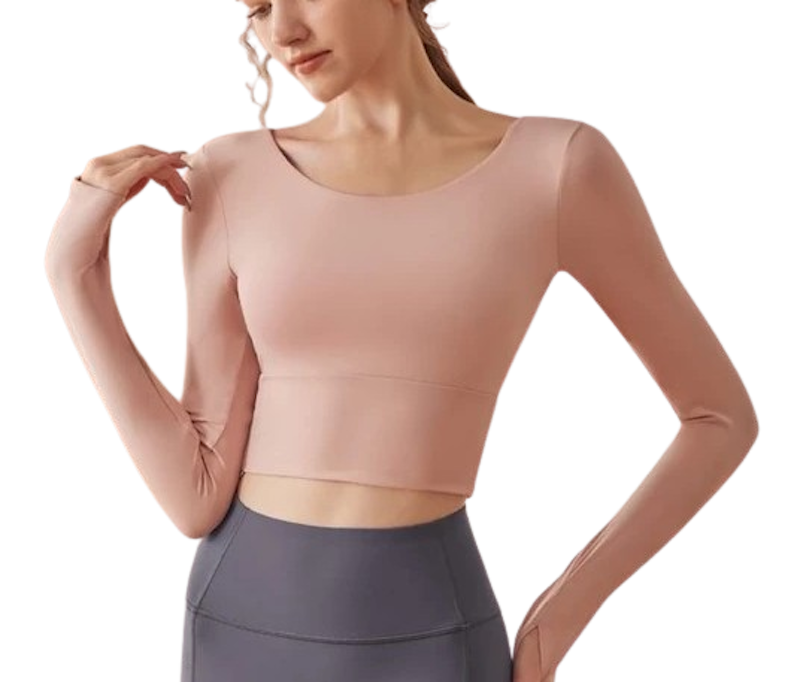 TIMETOSPORT Long Sleeve Crop Top 1