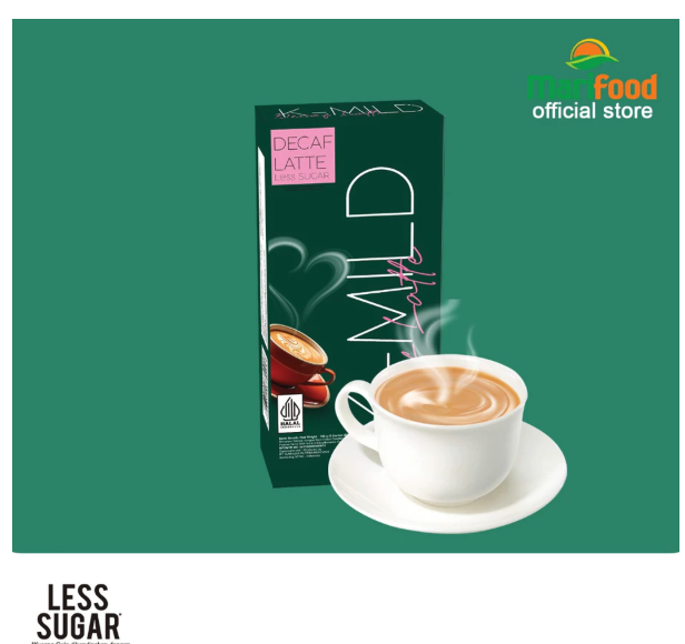 Marifood K-MILD Decaf Latte Less Sugar 3 in 1