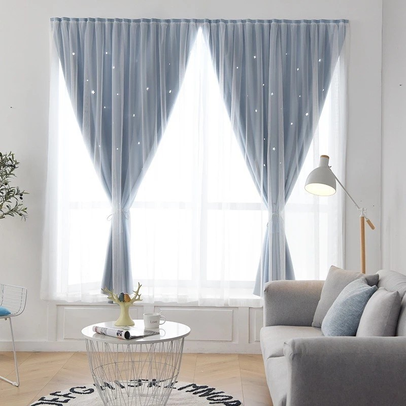  Gorden Jendela Magic Motif Bintang