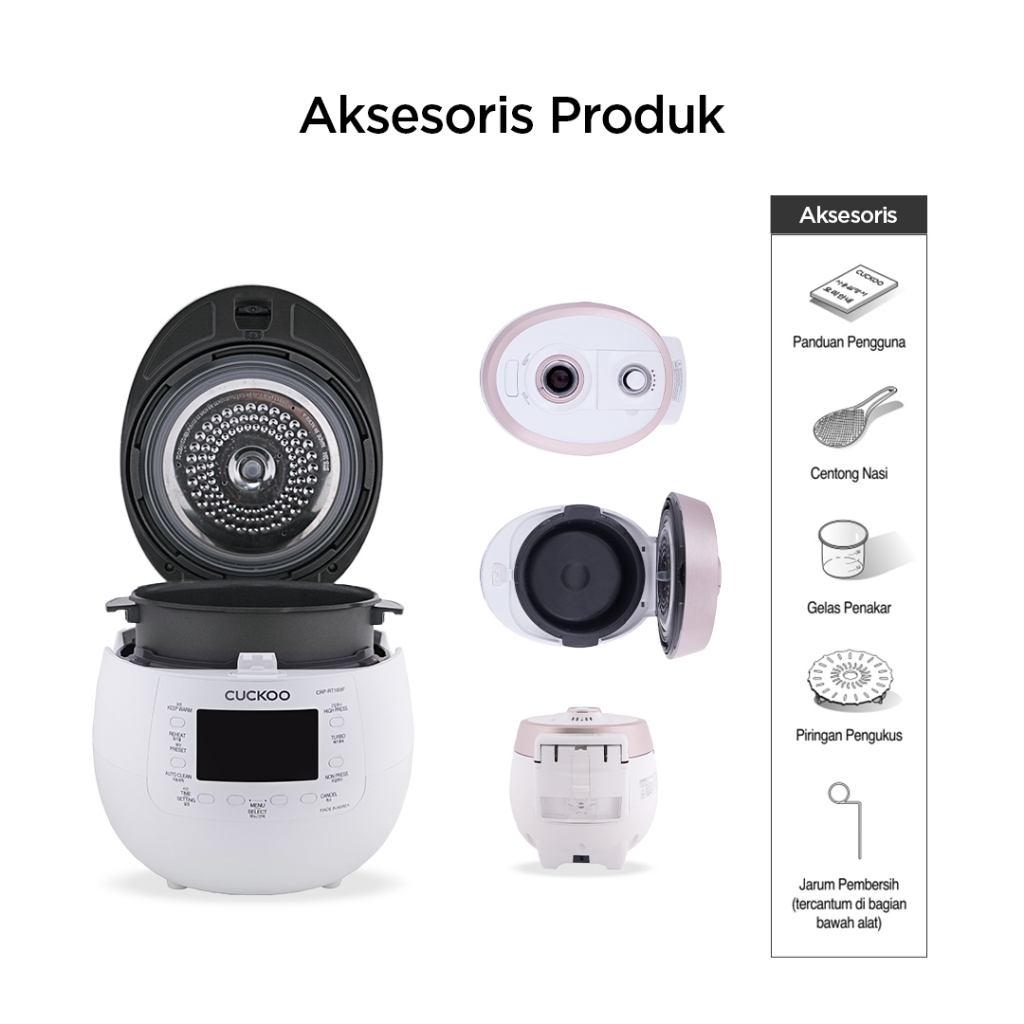  Cuckoo Global Indonesia CUCKOO Twin Pressure Rice Cooker 1.8 L CRP-RT1008F