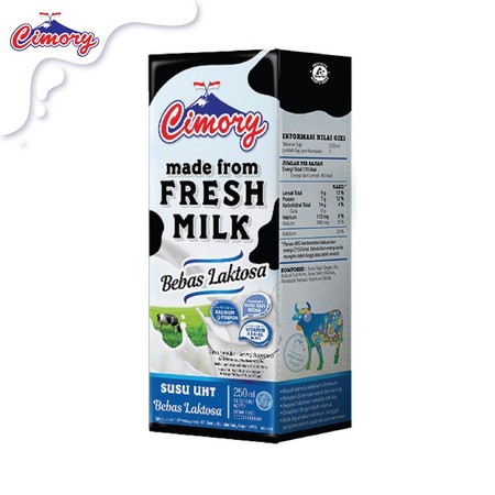 Cisarua Mountain Diary Cimory Susu UHT Bebas Laktosa 250 ml
