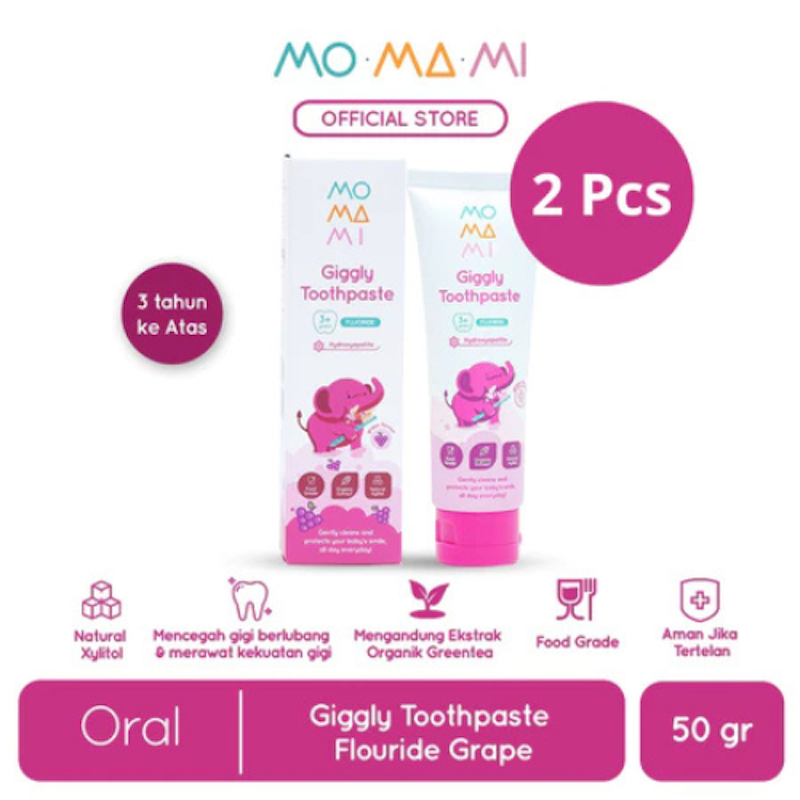 Momami Giggly Toothpaste Flouride