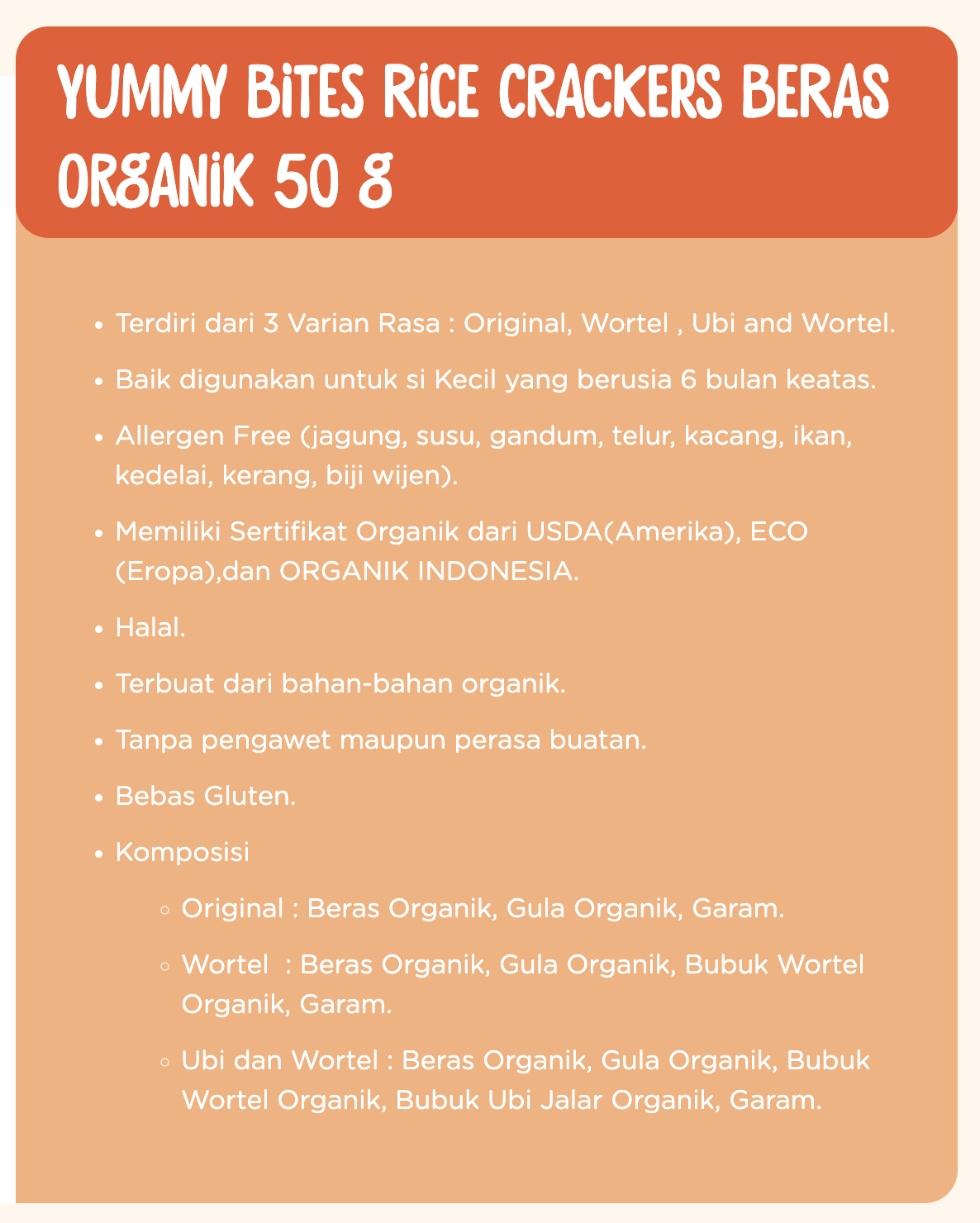 Rice Crackers Organic