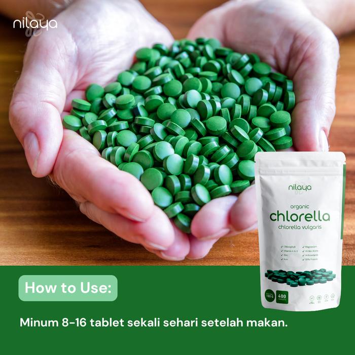 Kehidupan Tropis Indah NILAYA Organic Chlorella Tablet