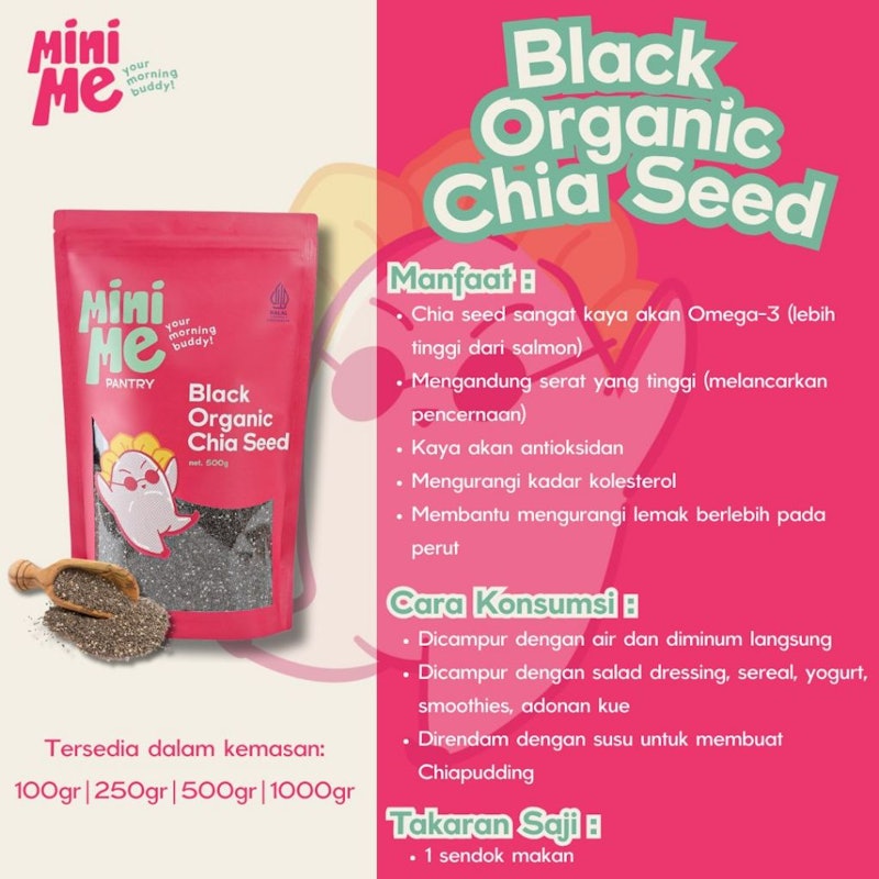 Minime Pantry Black Organic Chia Seed 5