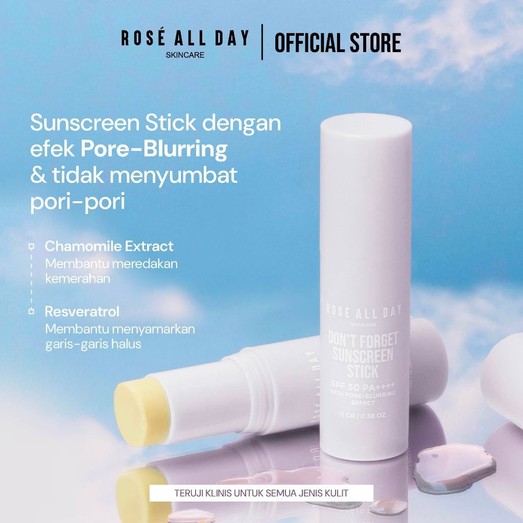 Rose Cosmetics International Rosé All Day Don't Forget Sunscreen Stick SPF 50 PA++++