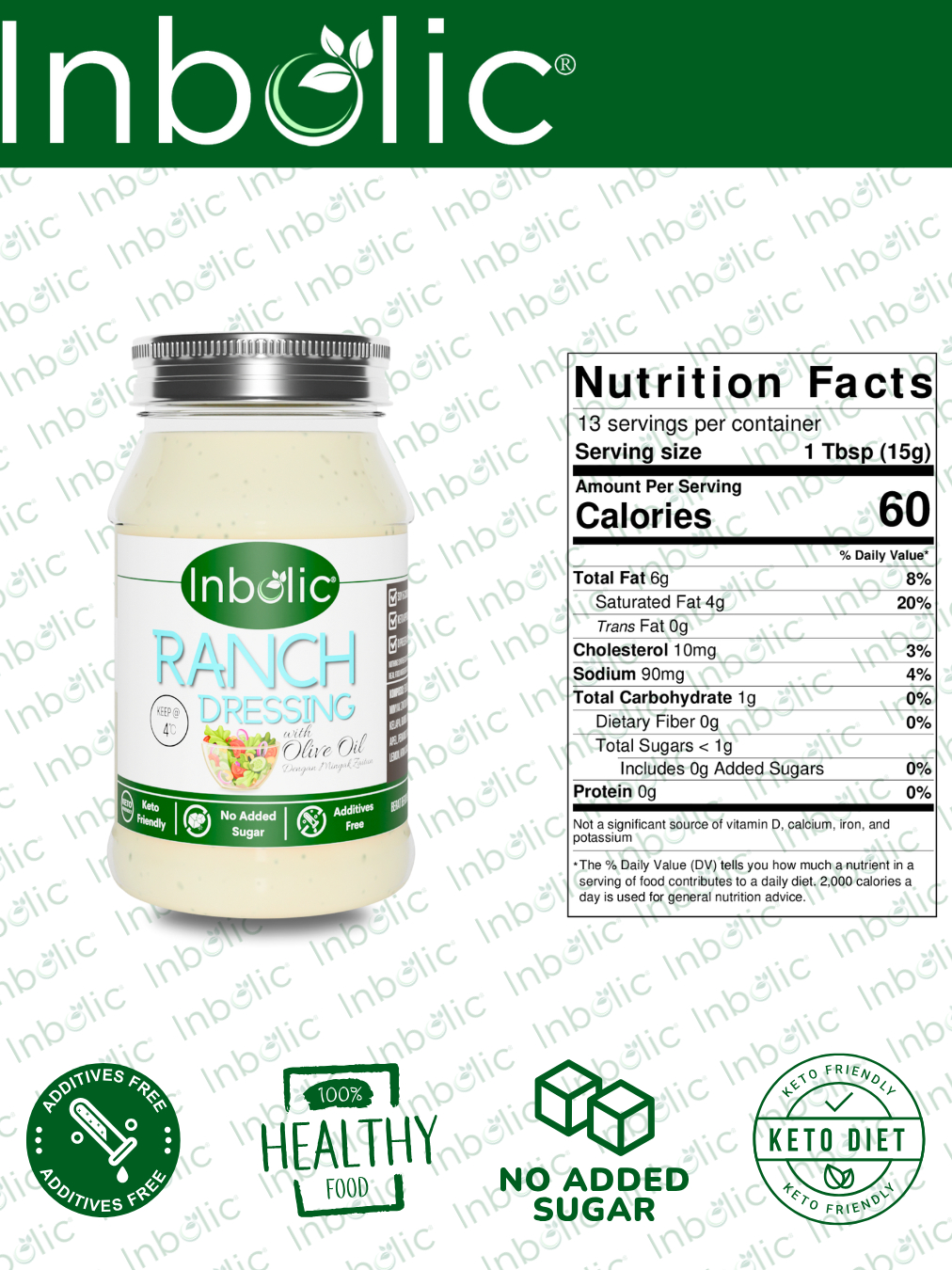  Inbolic Ranch Dressing 