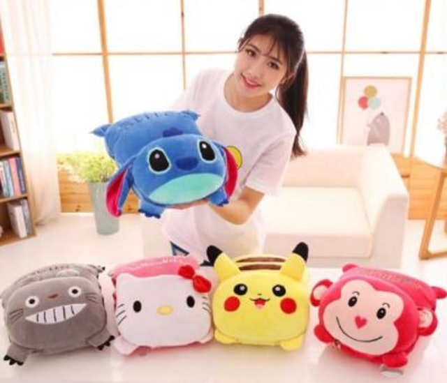  Bantal Selimut Karakter 2 in 1