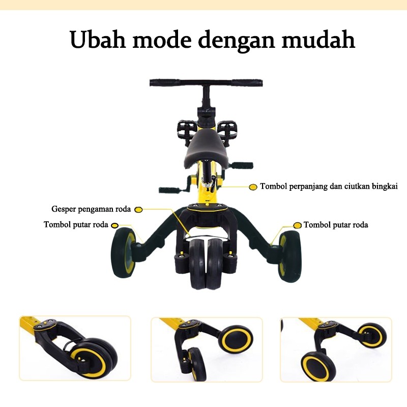  EVIANANGEL Sepeda Tanpa Pedal 