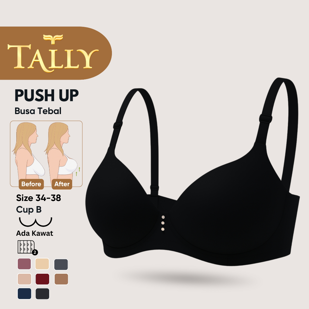 TALLY Bra Kawat Busa Tebal Push Up 8819