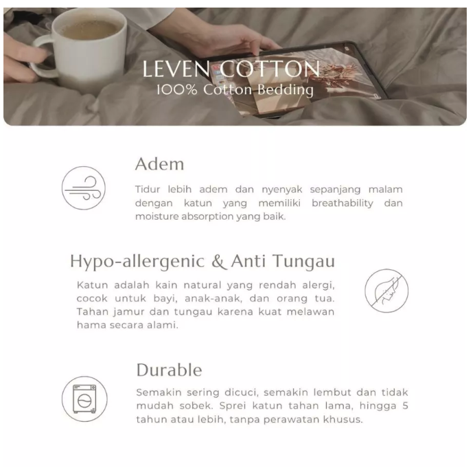 Leven Home Kreasi Leven Cotton Earth Collection