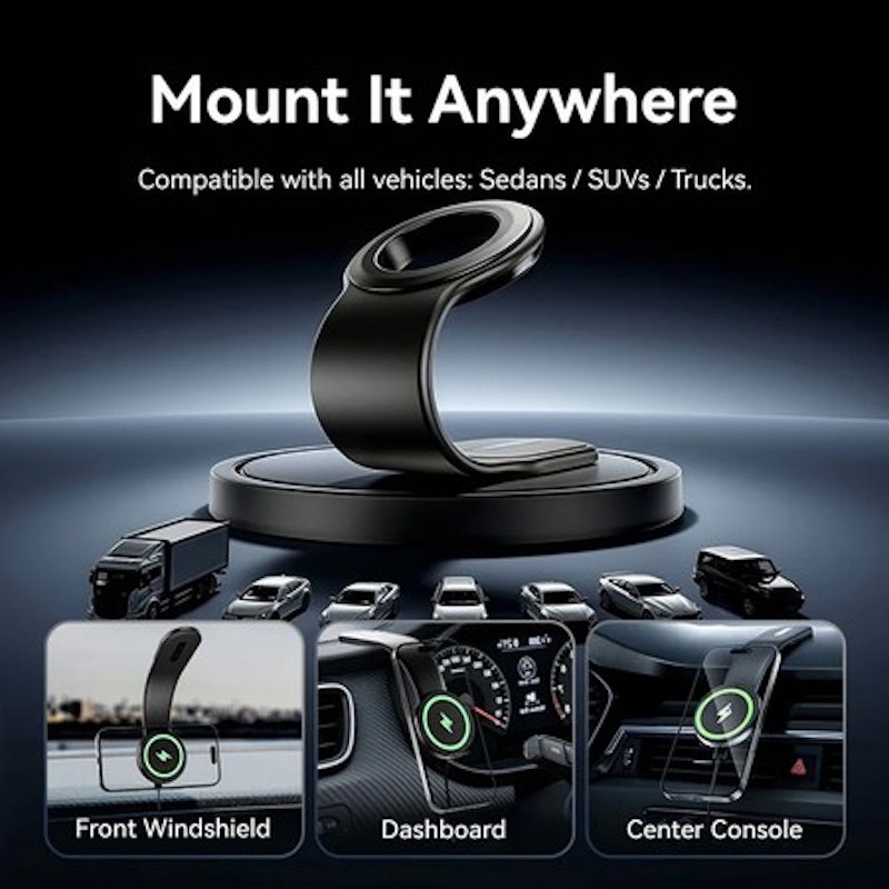 Vention 15W Wireless Car Mount Charger 2