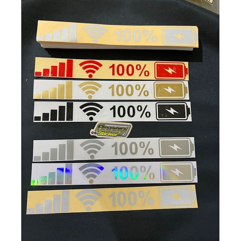 Stiker Sinyal Wi-Fi dan Baterai 4